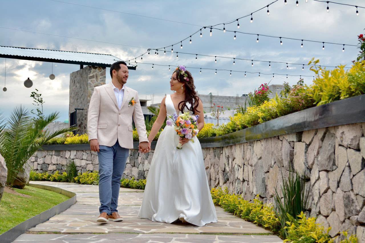 Salón decorado para boda