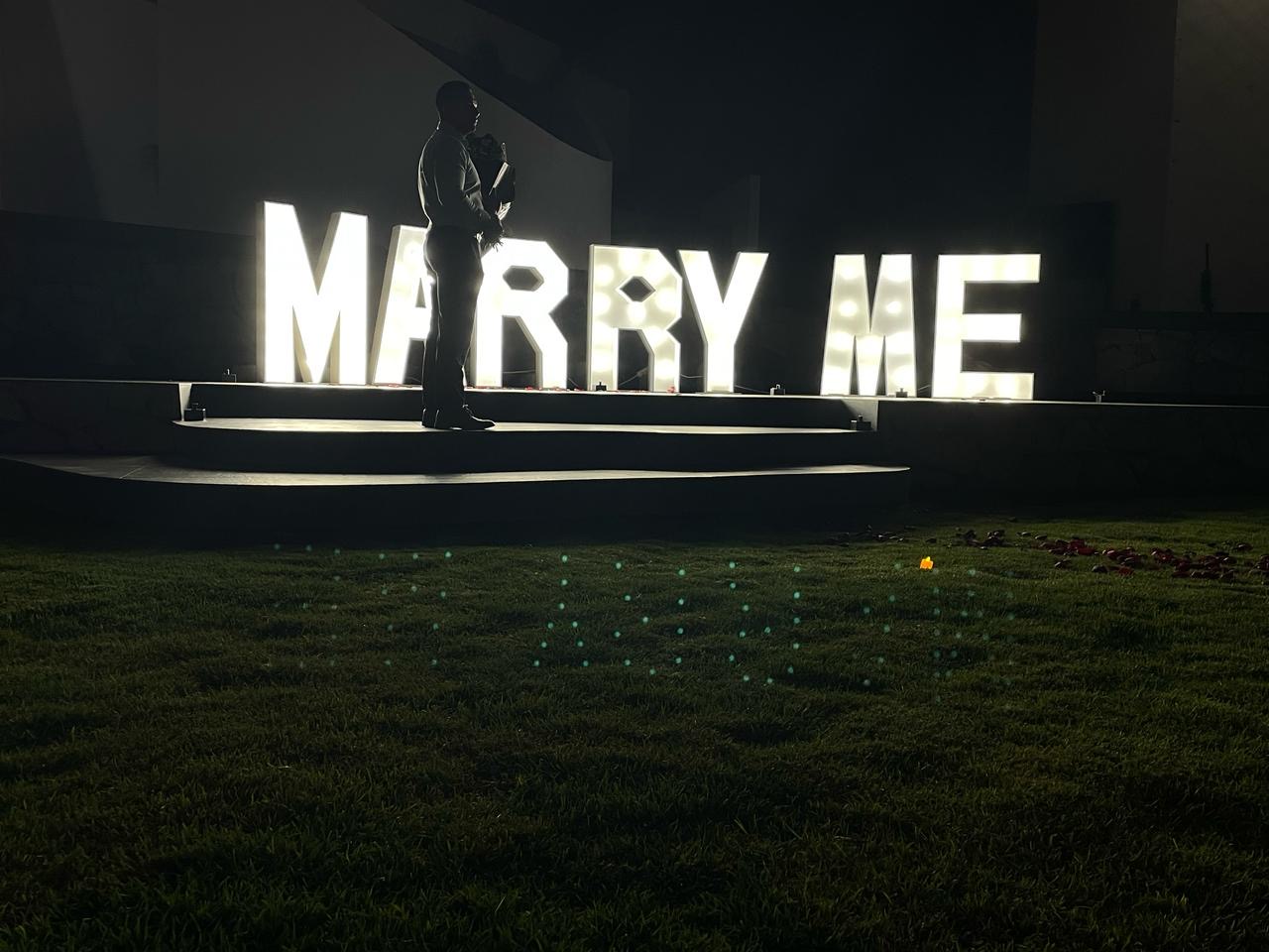 Pedida de mano romántica